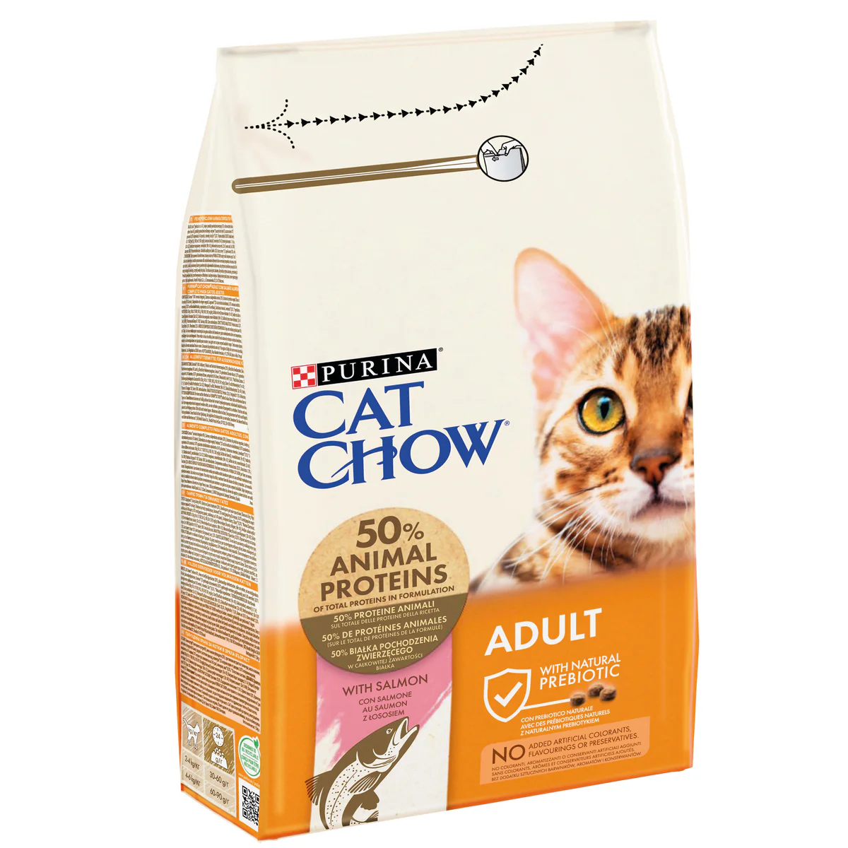 5997204514189 Purina cat chow adult with Salmon Dry Cat Food 1.5KG - Image 1