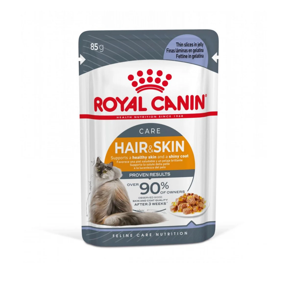 FullSizeRender_cfb3a1aa-6a51-4faa-a90f-3512baceb0c4 (1) Royal Canin Hair & Skin in Jelly (85 gm\Pouch) - Wet food for Cats - Image 1