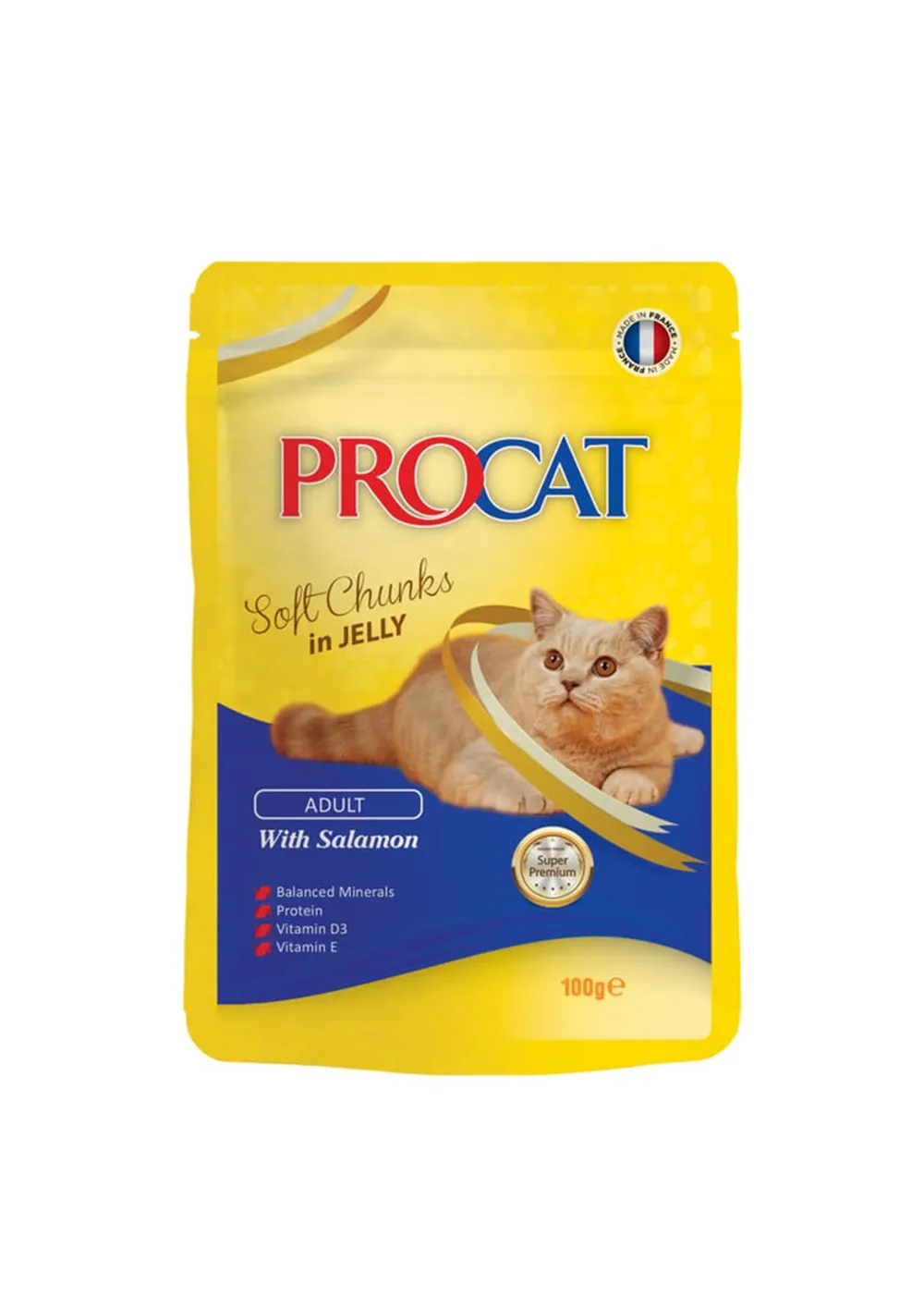 procatsalmon100g Procat Adult With Salmon In Jelly 100 g - Image 1